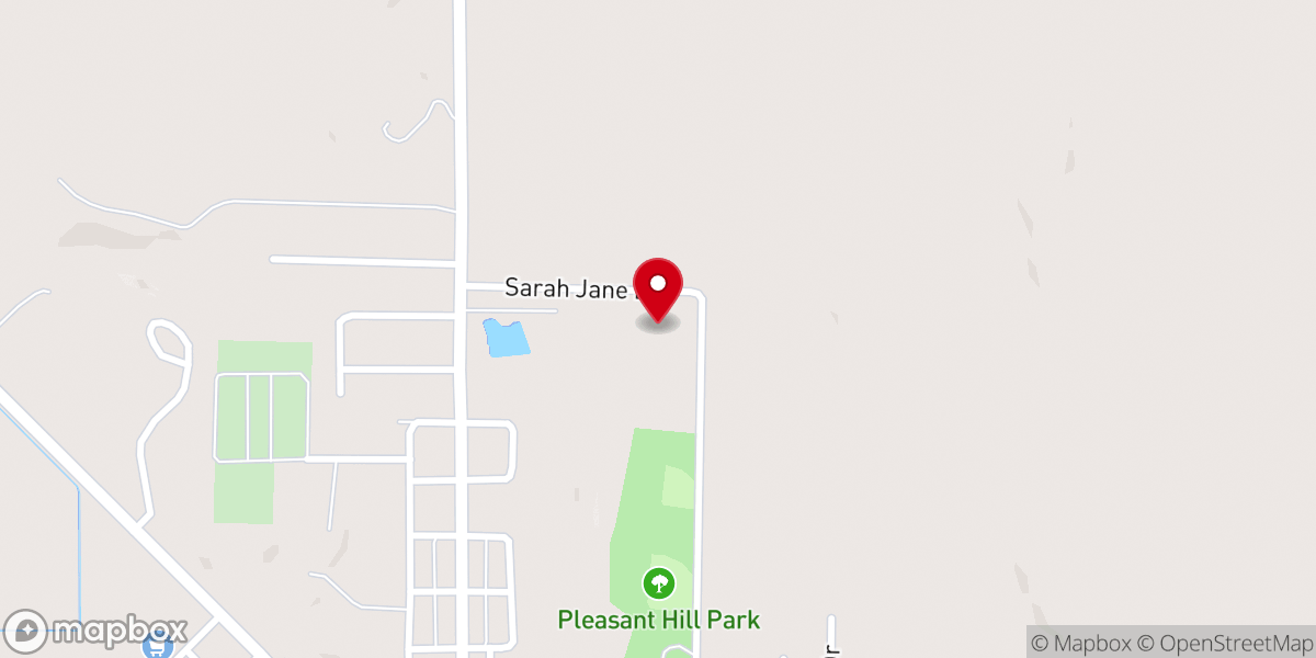 Map showing location of First Baptist Church, Pleasant Hill