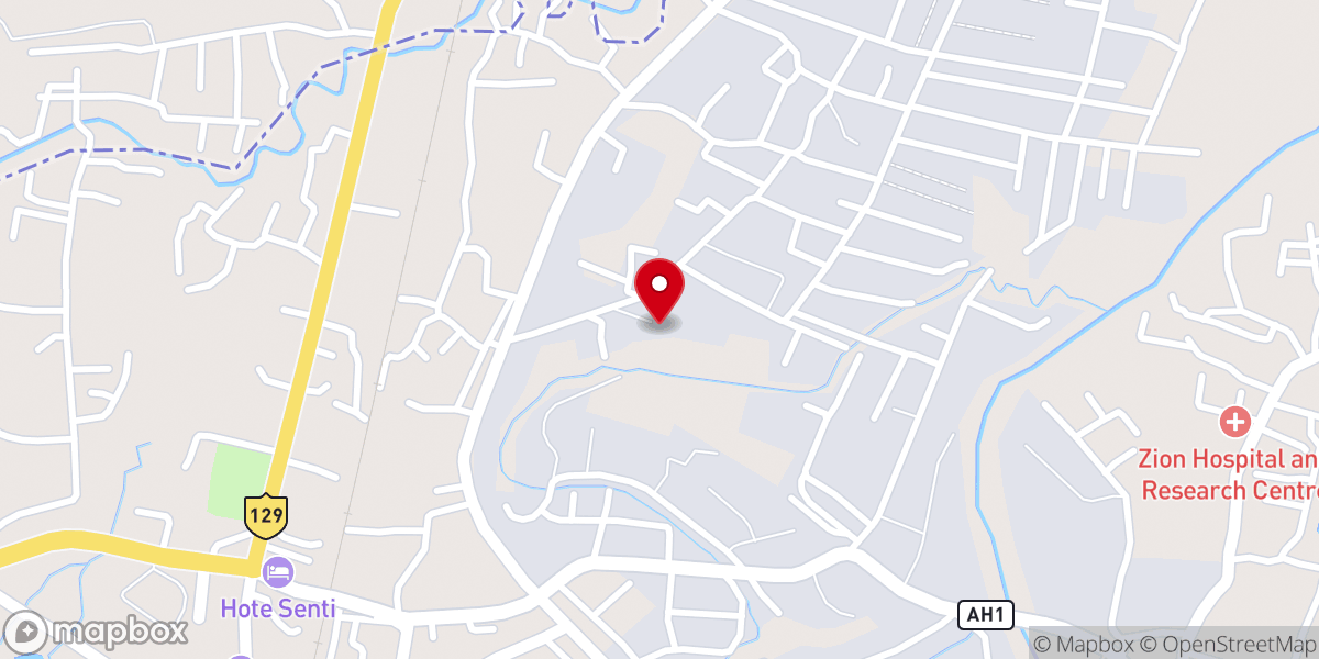 Map showing location of AO Baptist Church