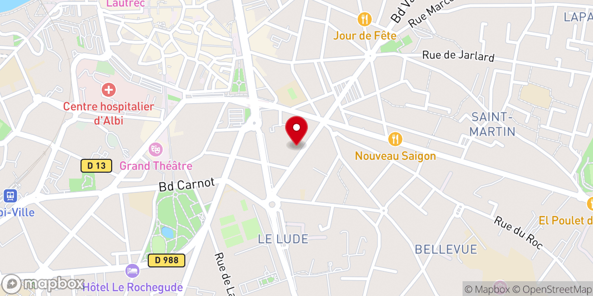 Map showing location of Paroisse Saint Joseph