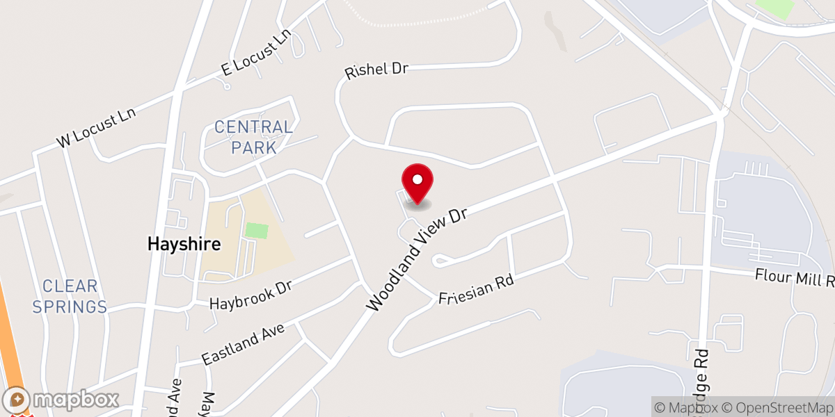 Map showing location of Faith Bible Fellowship Church