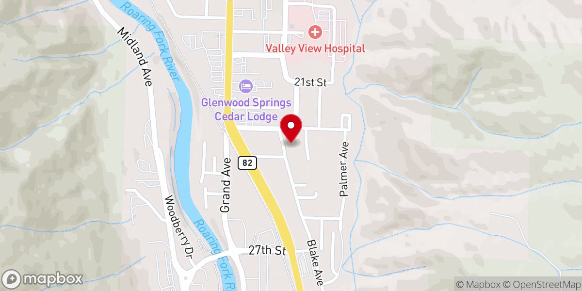 Map showing location of Glenwood Springs Seventh-Day Adventist Church