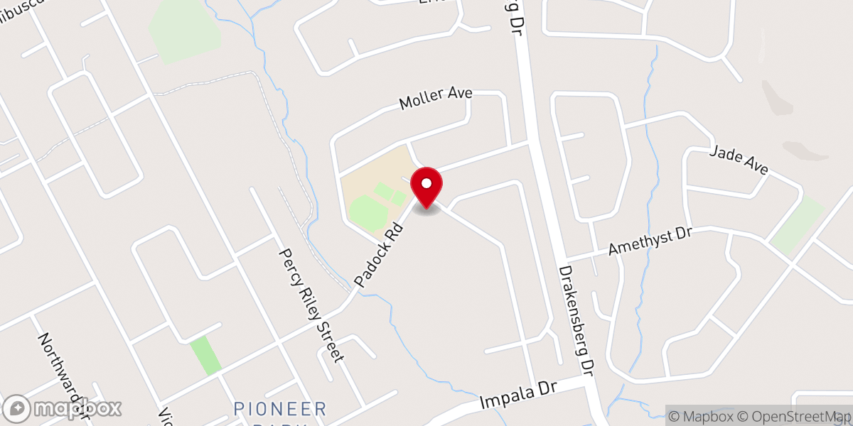 Map showing location of NG Kerk Drakensberg Vallei