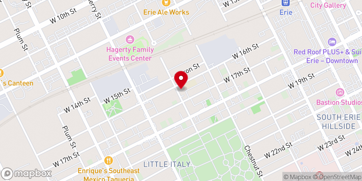 Map showing location of St Paul's Catholic Church