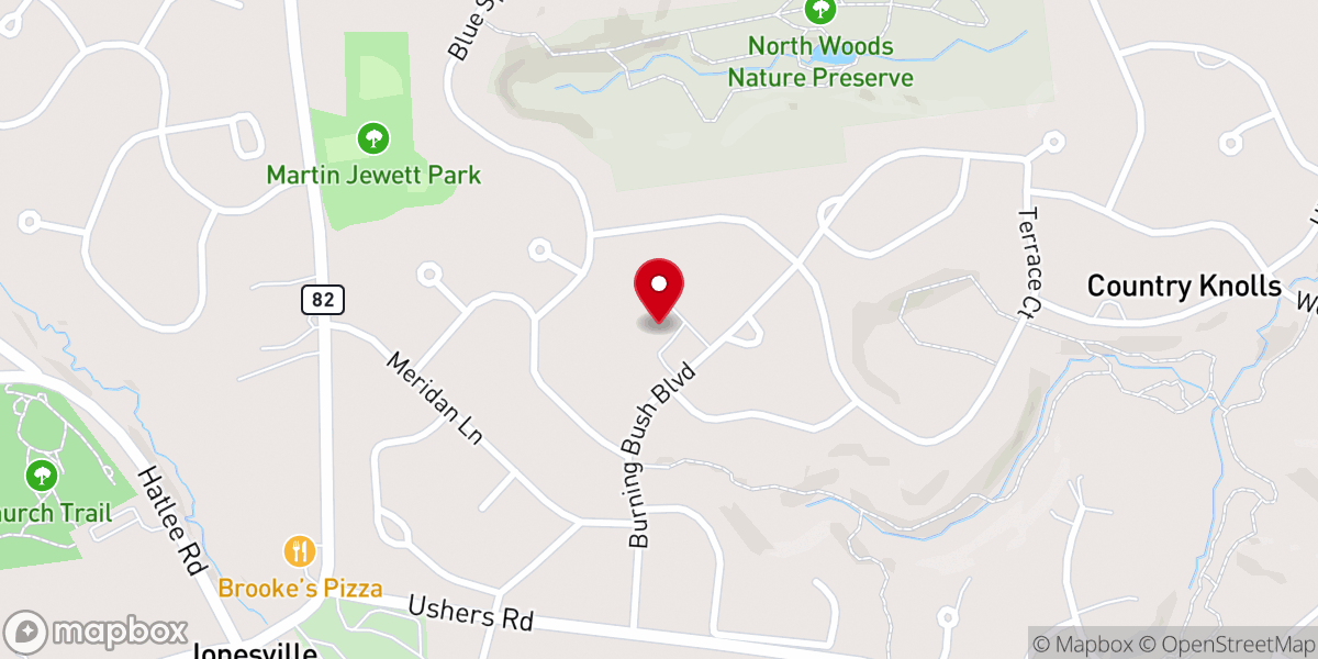 Map showing location of Fruitful Vine Christian Church