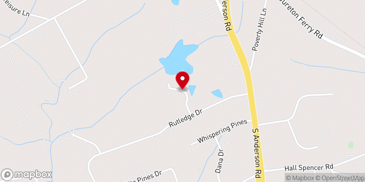Map showing location of Dayspring Lake Chapel