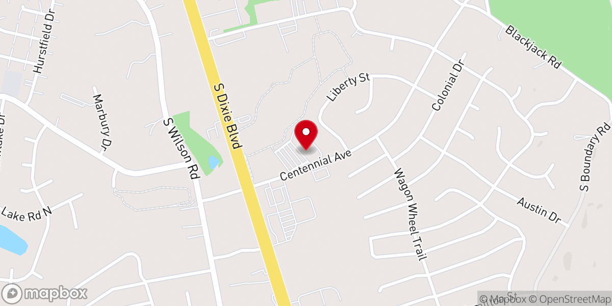 Map showing location of Southland Bingo