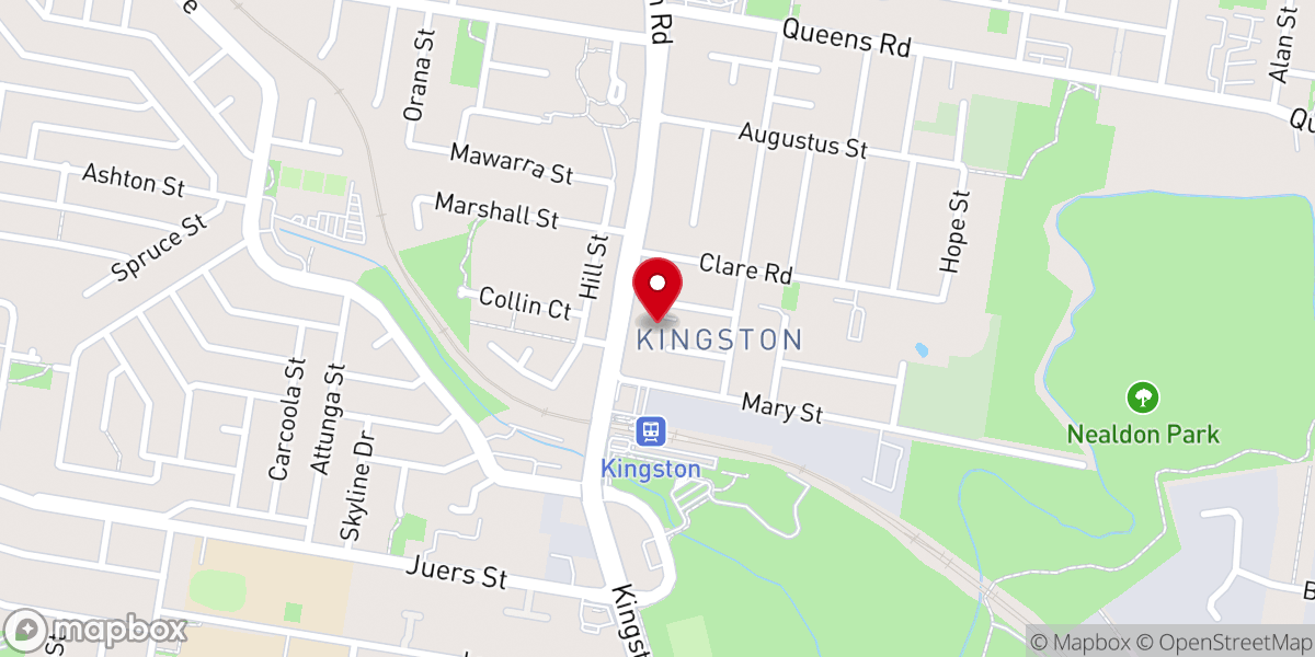 Map showing location of Kingsridge Baptist Church