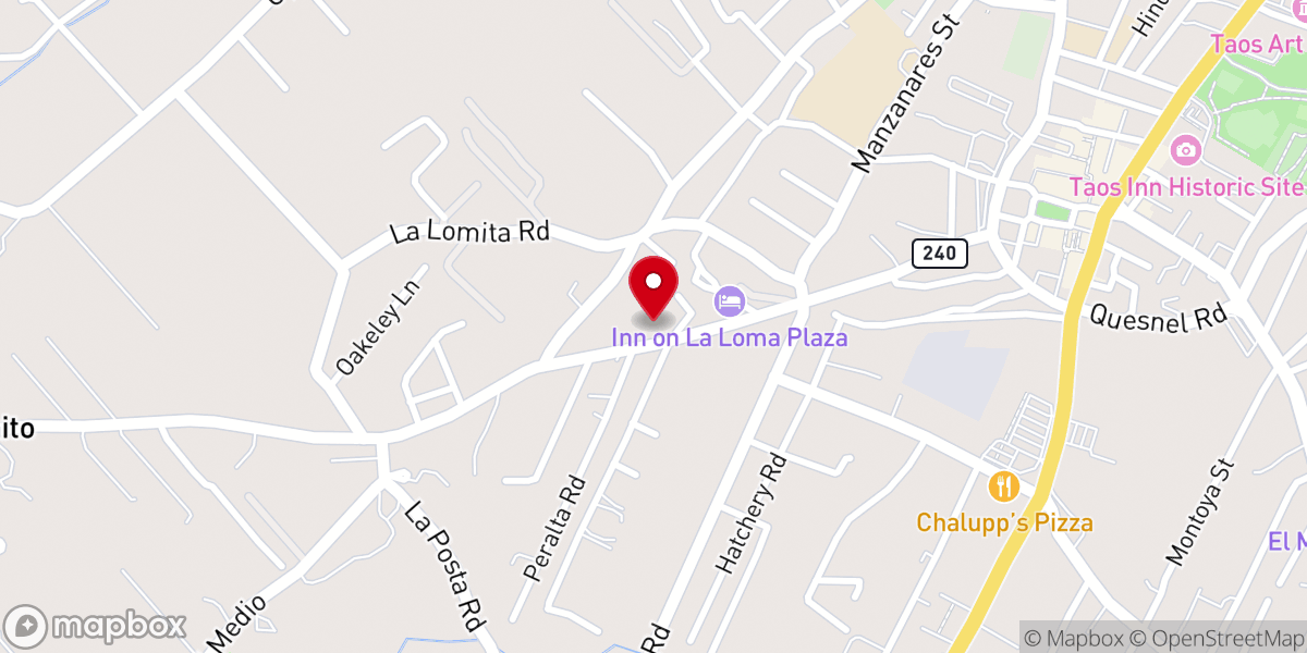 Map showing location of Spanish Baptist Church