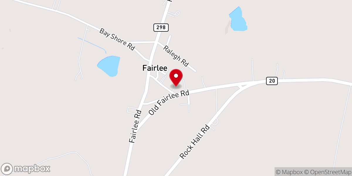 Map showing location of Salem United Methodist Church