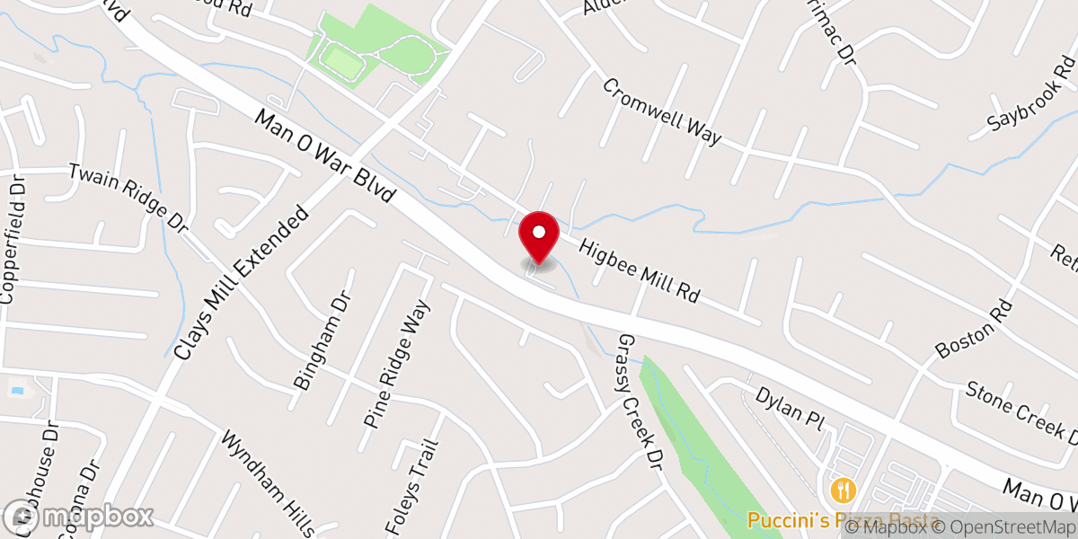 Map showing location of Saint Andrew Orthodox Church