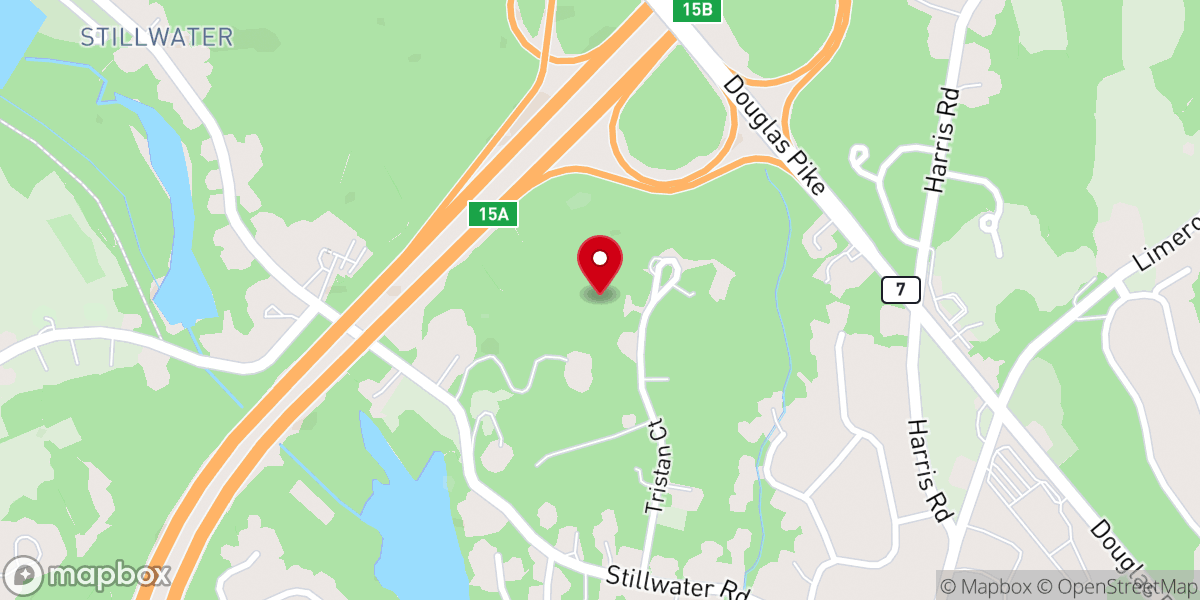 Map showing location of Smithfield, RI 02917