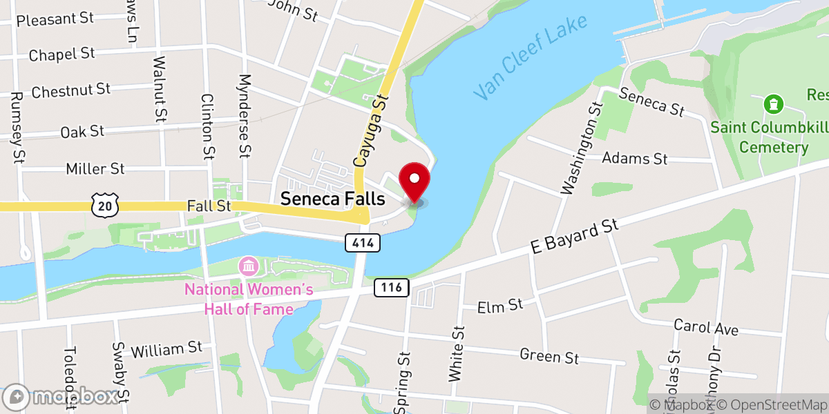 Map showing location of Suffrage Park