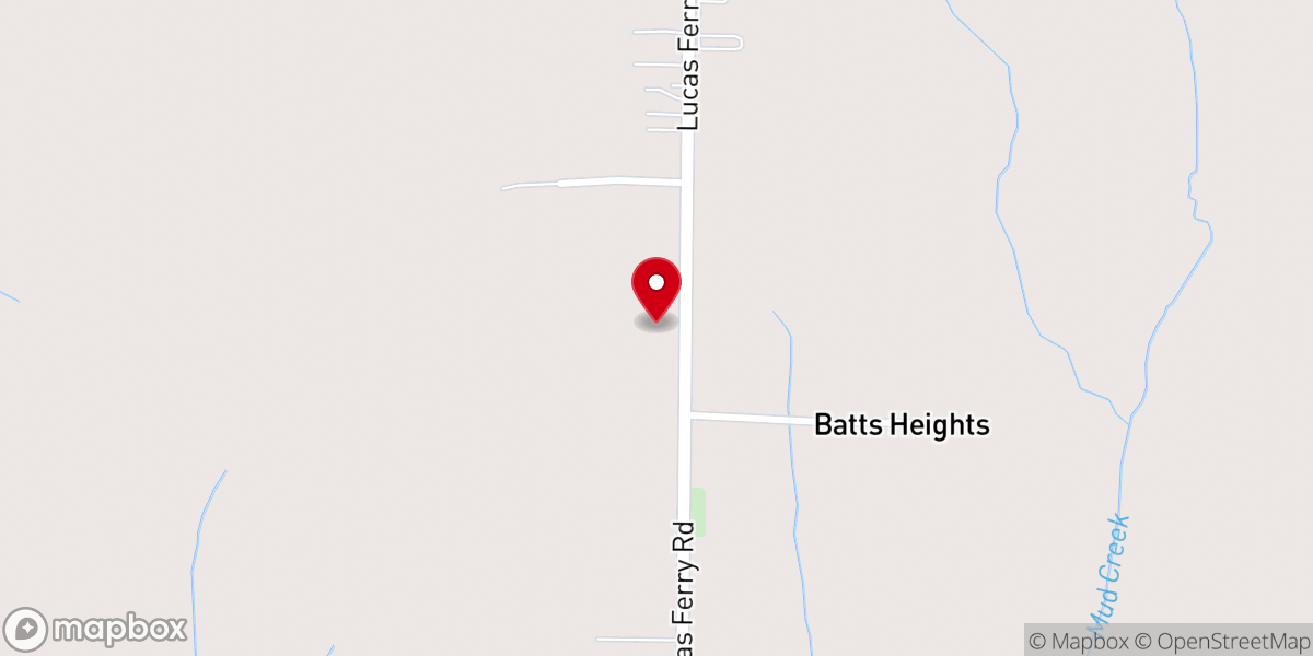 Map showing location of Round Island Creek Missionary Baptist Association and Its