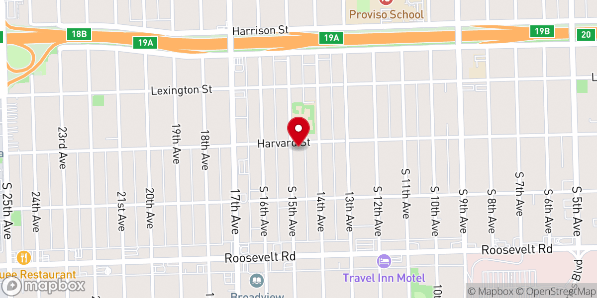 Map showing location of St James Community Baptist Church