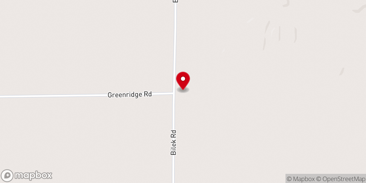 Map showing location of Green Ridge Church