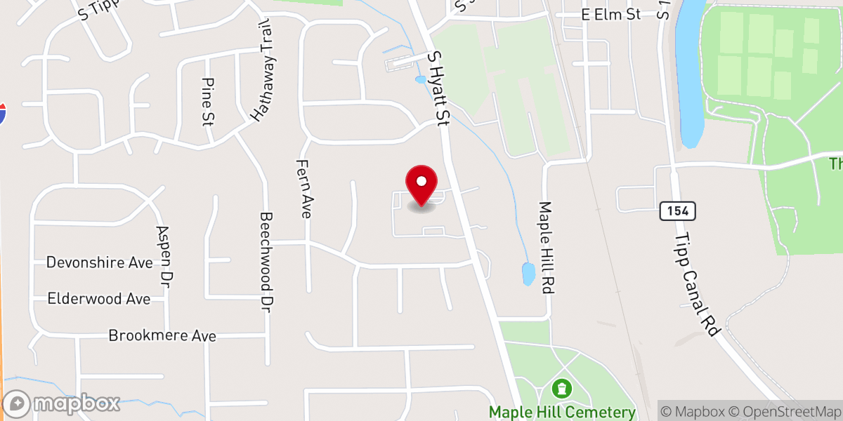 Map showing location of Schoenstatt of Ohio