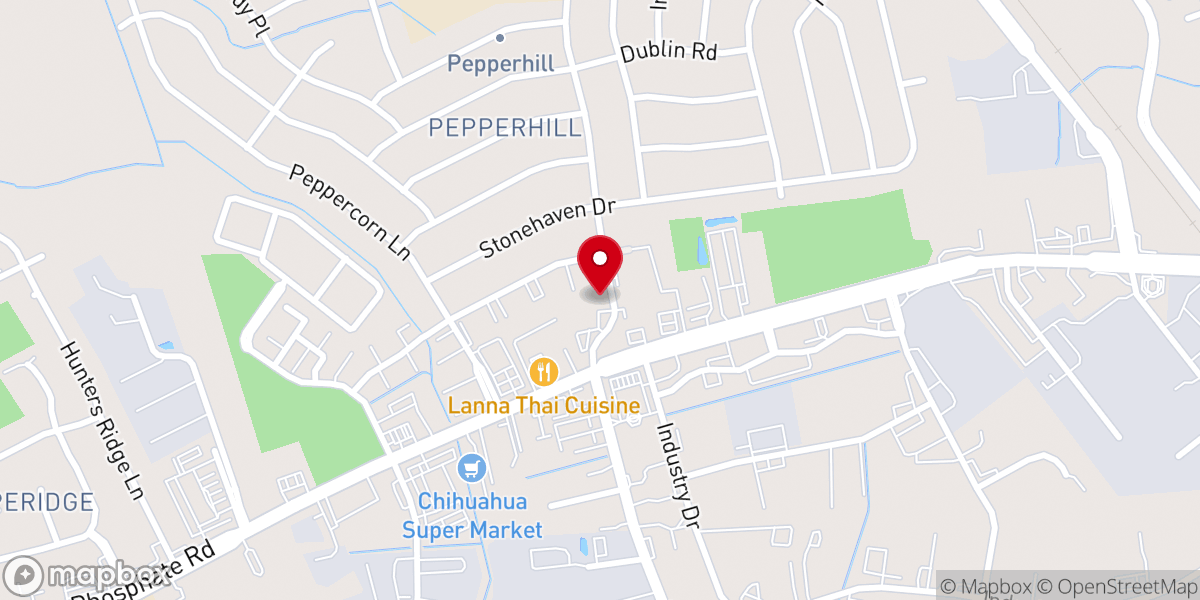Map showing location of Macedonia Church