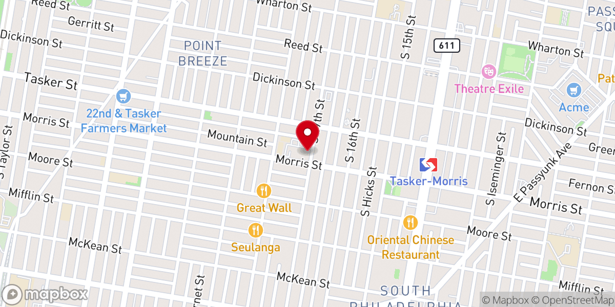 Map showing location of St. Thomas Aquinas Catholic Church