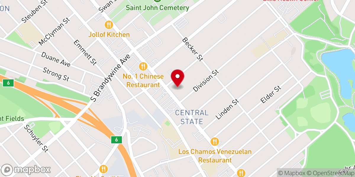 Map showing location of Works of Mercy Initiative
