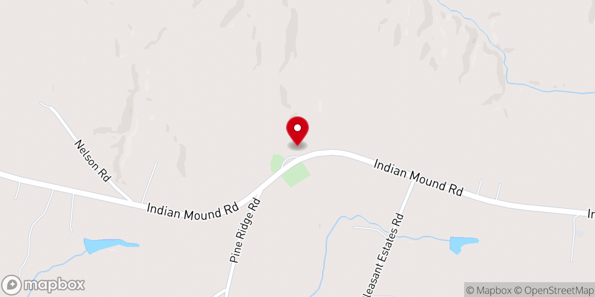 Map showing location of Mount Pleasant Baptist Church