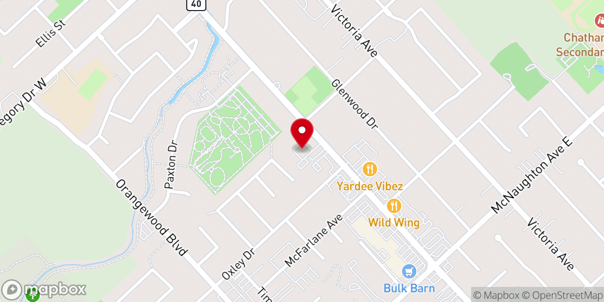 Map showing location of Our Lady of Victory Church