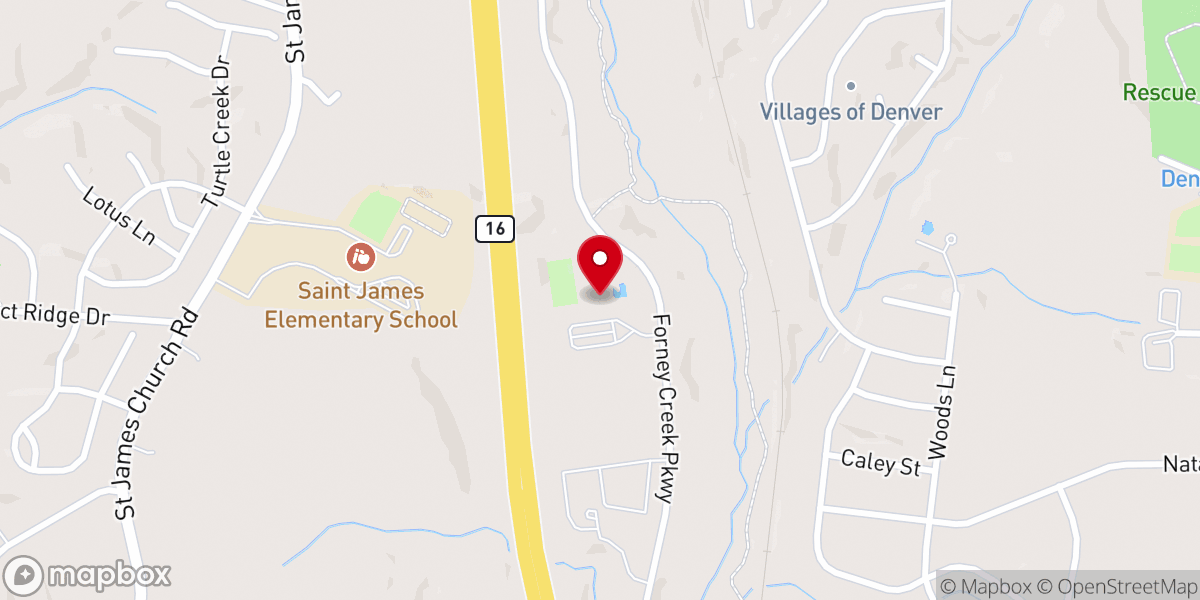 Map showing location of Sally's YMCA