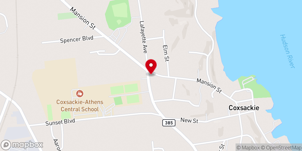 Map showing location of Saint Mary Catholic Church