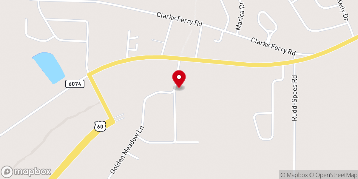 Map showing location of Ledbetter United Methodist