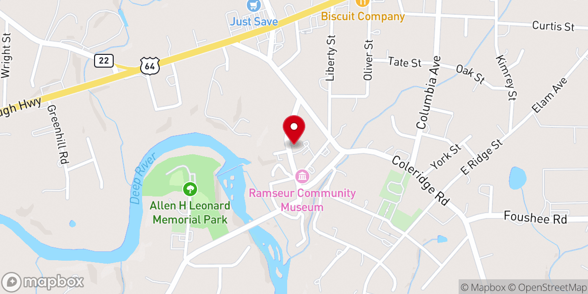 Map showing location of Jordan Memorial United Methodist
