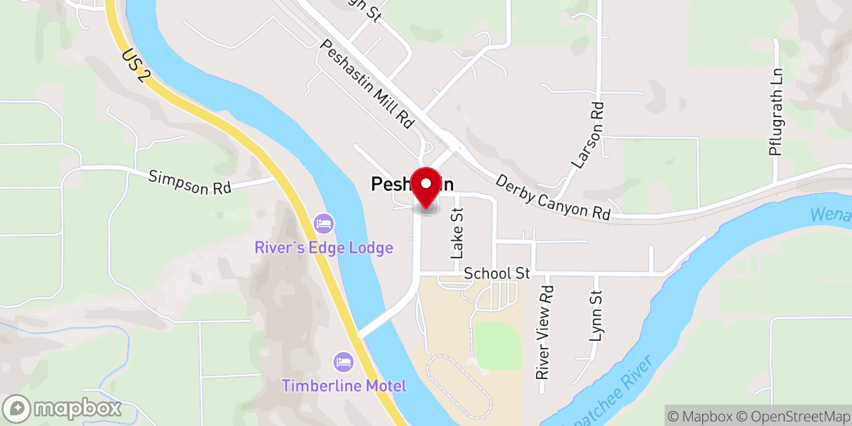 Map showing location of Light In the Valley Community Church