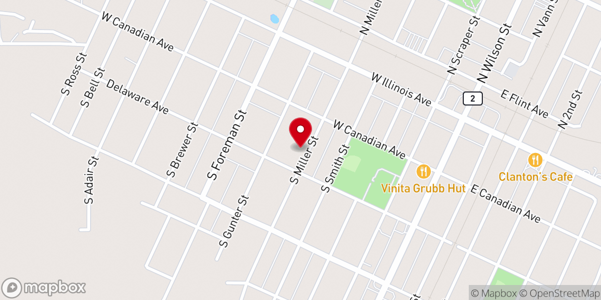 Map showing location of Barnabas House of Oklahoma Inc