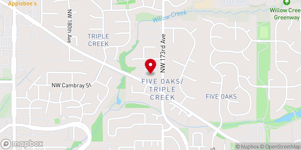 Map showing location of Youngnak Presbyterian Church of Portland