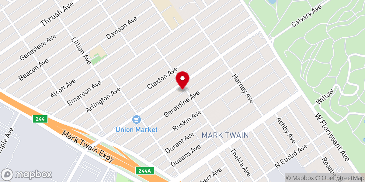 Map showing location of Unity Chapel Church