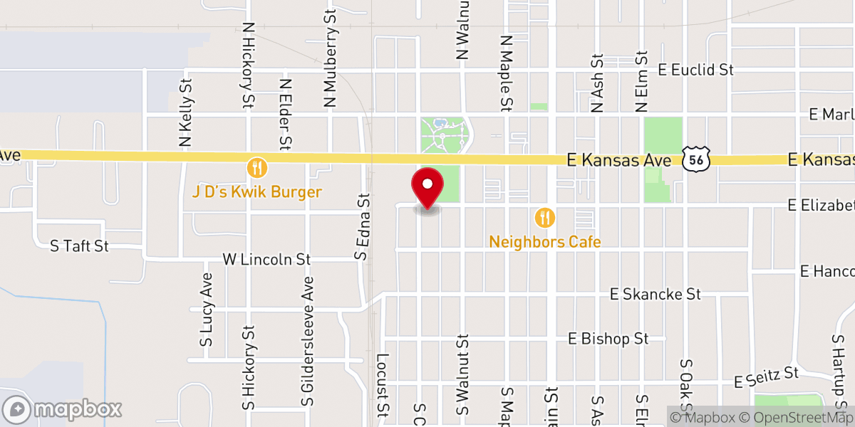 Map showing location of Live Free Ministries