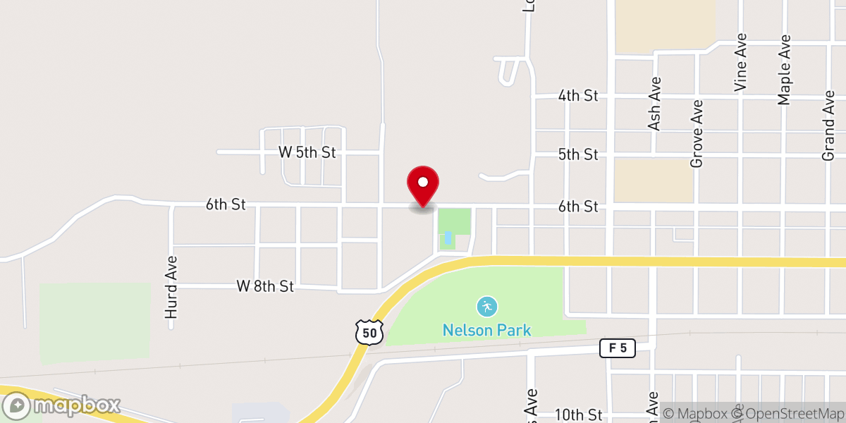 Map showing location of Calvary Las Animas Church