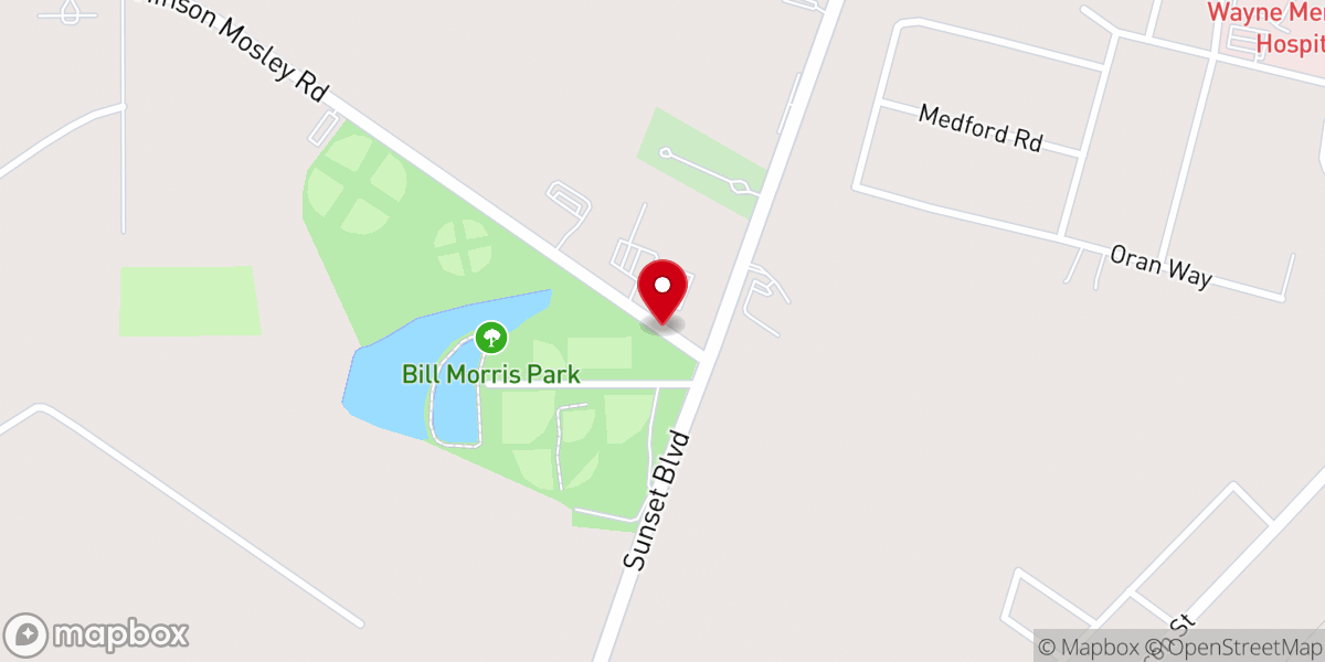Map showing location of The Church of Eleven22 - Jesup Campus