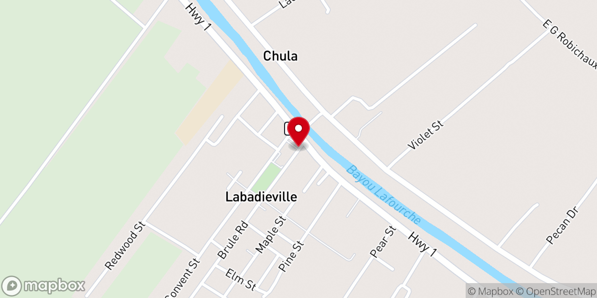 Map showing location of Roman Catholic Church