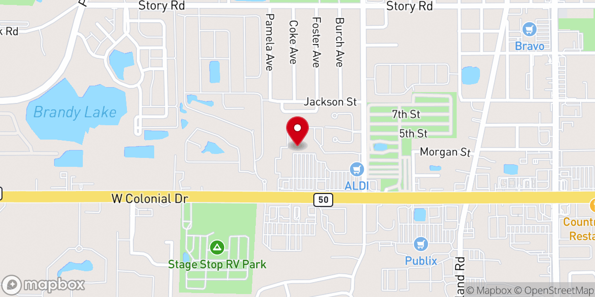 Map showing location of Mosaic Church | Winter Garden