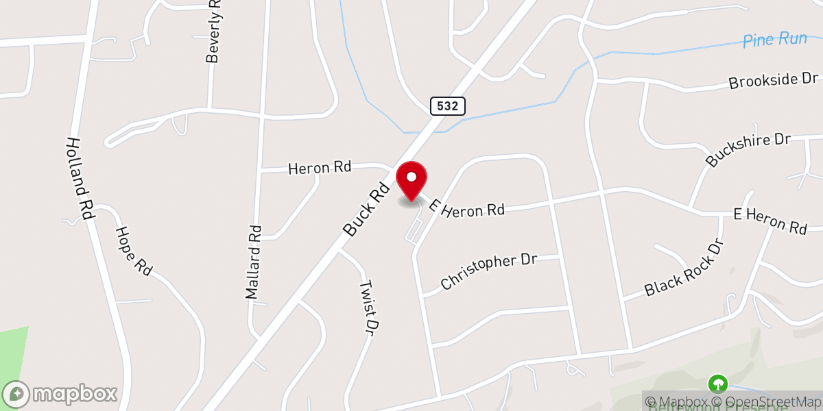 Map showing location of Northampton Presbyterian Church