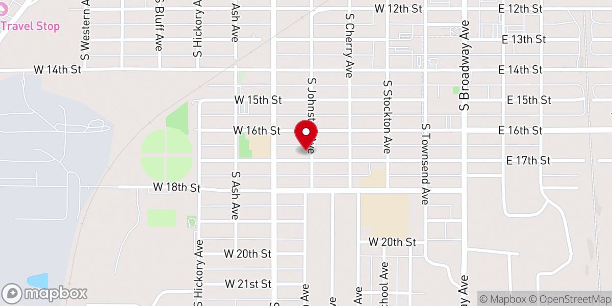 Map showing location of Southwest Church Of Christ - Food Pantry