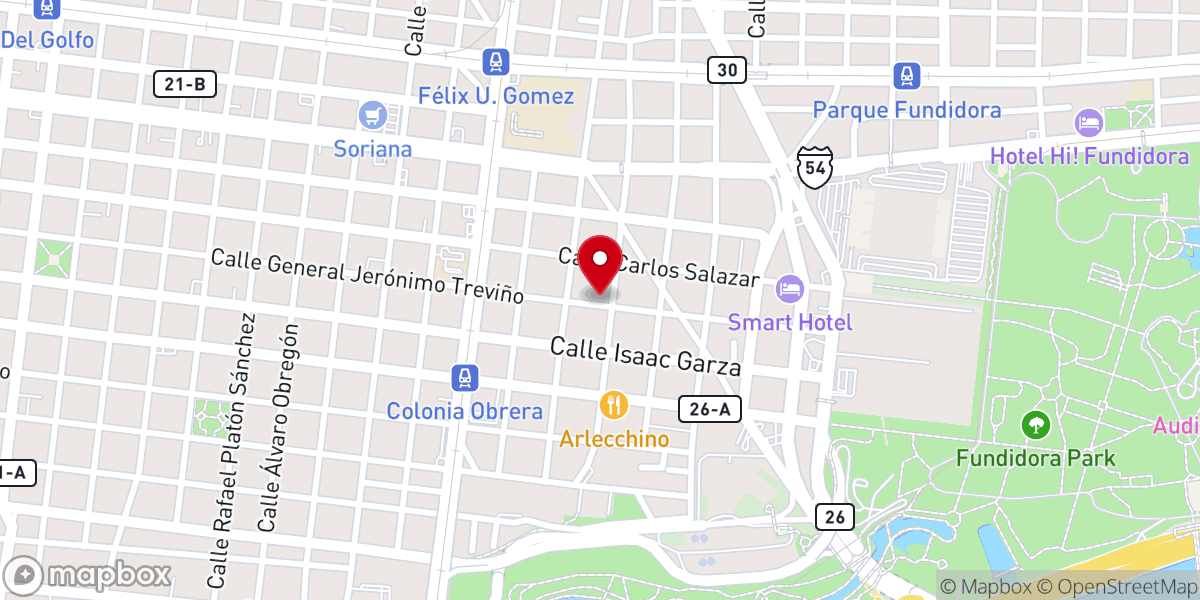 Map showing location of Iglesia Evangelica Cristiana Espiritual