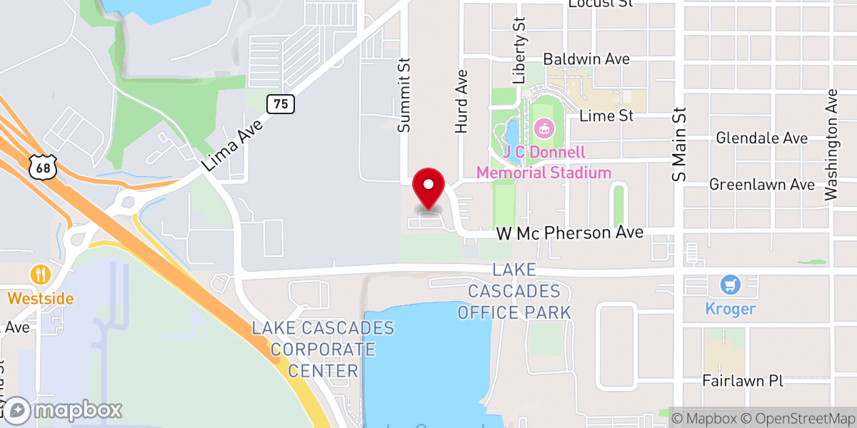 Map showing location of Findlay Wesleyan Bible Methodist Church
