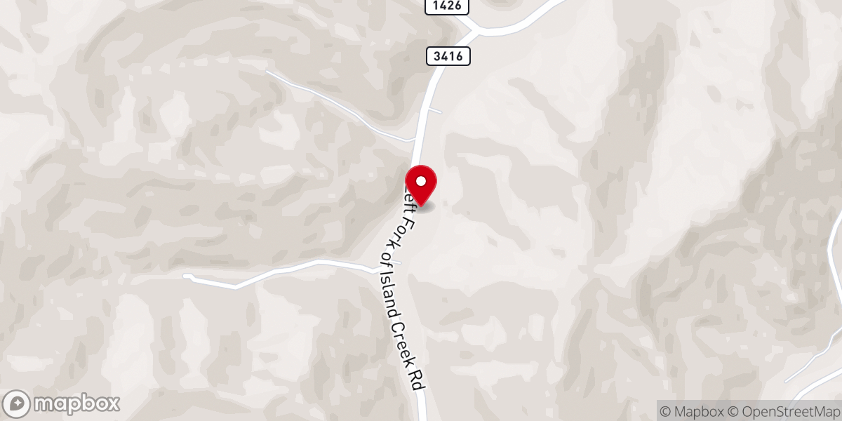 Map showing location of Little Hannah Church