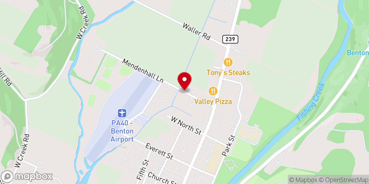 Map showing location of Christ The King Church