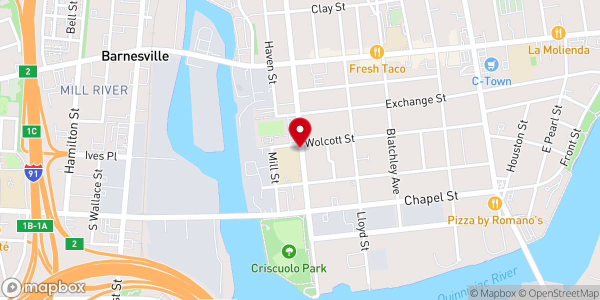 Map showing location of Temple of Faith Church