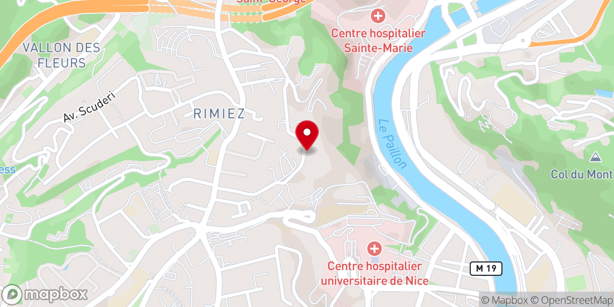 Map showing location of Monastère de Sainte-Claire