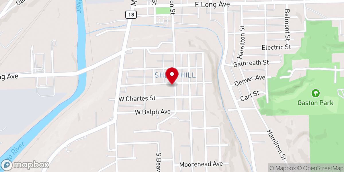 Map showing location of Holy Trinity Church
