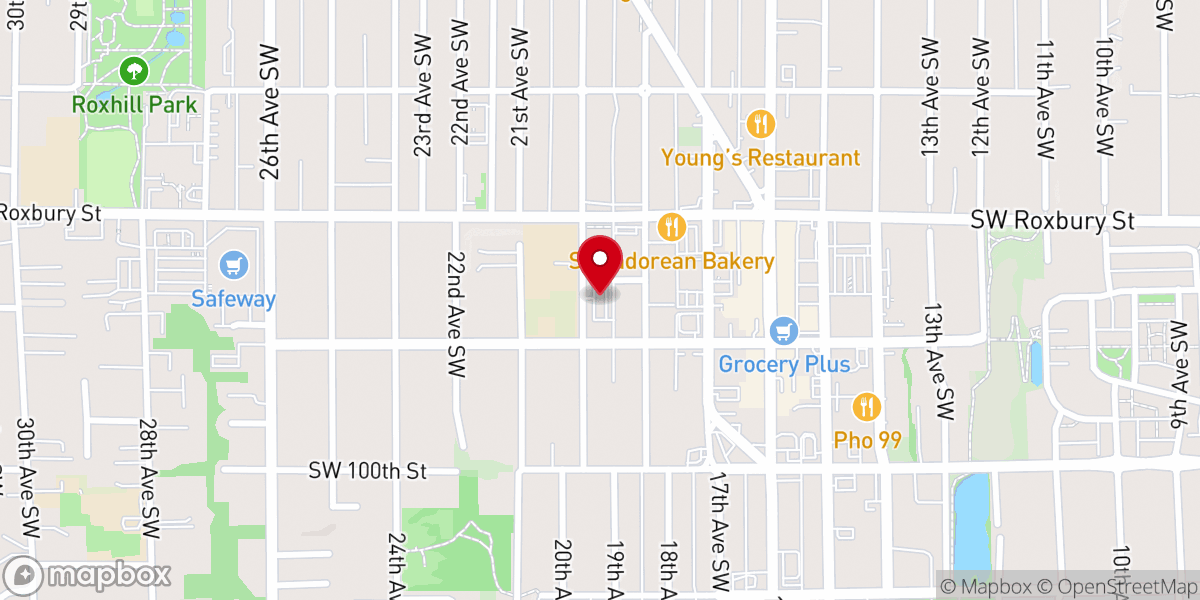 Map showing location of Holy Family Church