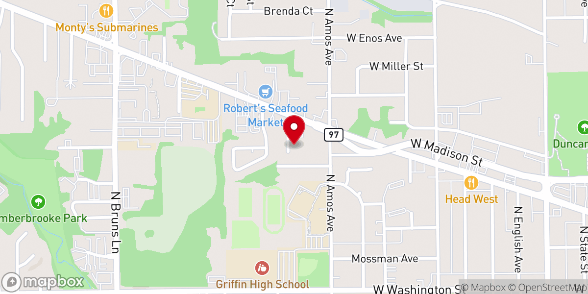 Map showing location of Heartland Community MCC