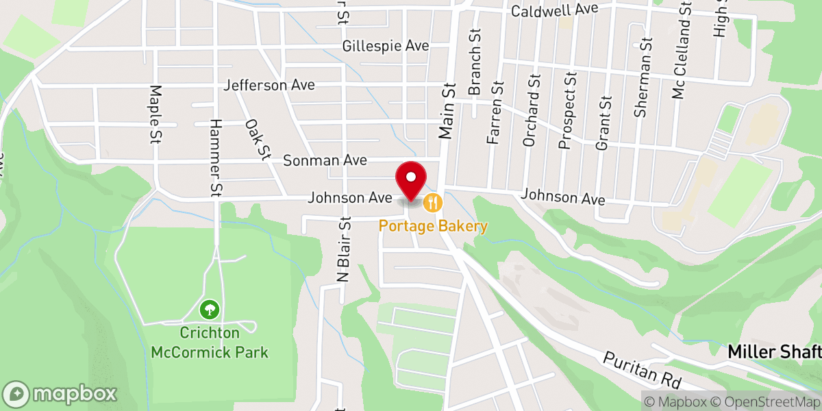 Map showing location of Holy Cross National Catholic Church